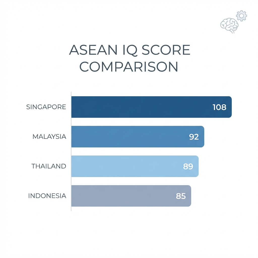 Grafik Perbandingan IQ ASEAN